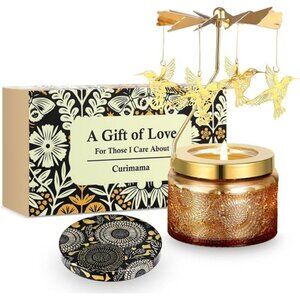 Valentines Day Gifts for Her, Hummingbird Gifts for Women, Rotating Candles